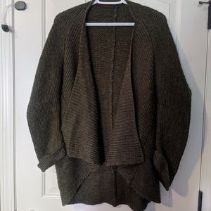 Forest Green Knit Cardigan